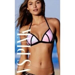 PINK by Victoria's Secret Purple Triangl Bikini Top